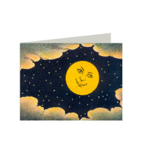 Petite Smiling Moon Card ~ England